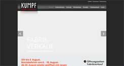 Desktop Screenshot of kumpf-fashion.de