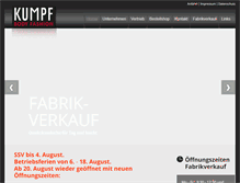 Tablet Screenshot of kumpf-fashion.de